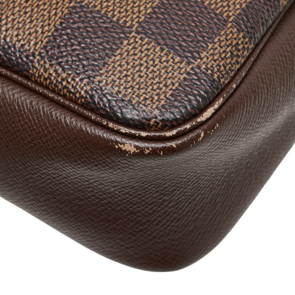 Louis Vuitton Damier Truss Makeup Accessory Pouch Brown Leather - Picture 6 of 10